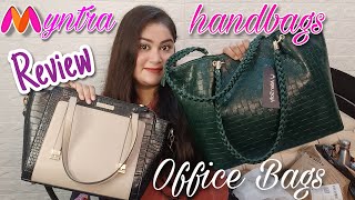 Myntra Handbags Review  Office Bags From Allen Solly and Mast amp Horbour [upl. by Ayatnohs]