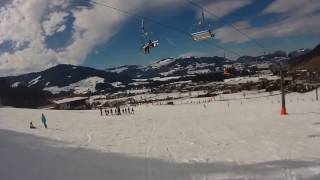 Skiwelt  Westendorf Piste 128 Ziepel Abfahrt bis Talstation Alpenrosenbahn [upl. by Ainaznat301]