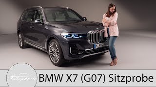 Weltpremiere BMW X7 G07 exklusive Sitzprobe im 7Sitzer LuxusSUV aus Bayern  Autophorie [upl. by Chapel122]