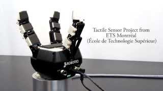 Tactile Sensor on Industrial Robot Gripper  3Finger Adaptive Robot Gripper [upl. by Assirrem]