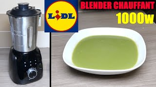 LIDL Blender chauffant SILVERCREST SSMK 1000 A1 fonction soupes potage cuisson vapeur glace pilée [upl. by Eselahc67]