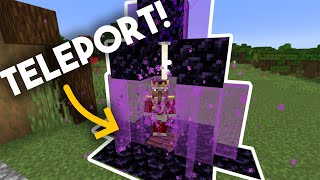 How to make TELEPORTATION machines in minecraft [upl. by Suneya]