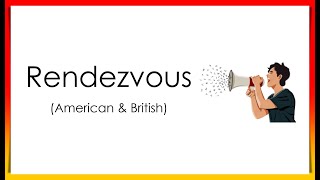 Rendezvous  How to pronounce  Pronunciation [upl. by Yeslehc475]