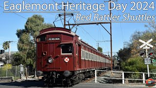 Eaglemont Rattles amp Shuttles  SteamrailElecrail Charter Eaglemont Heritage Day 2024  Tait [upl. by Elleirol]