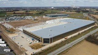 MASSIVE and beautiful  building a 80 000 m² metal warehouse in the netherlands [upl. by Alsi]