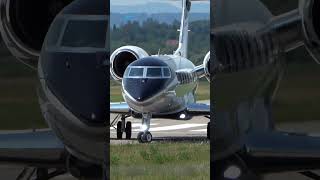 Gulfstream G500 Spectacular Short Takeoff at Bern Switzerland [upl. by Silma]