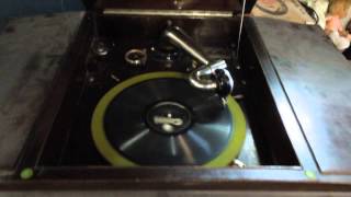 Wind Up Victrola Phonograph Demonstration [upl. by Seafowl]