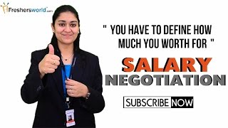 HOW TO NEGOTIATE SALARY DURING AN INTERVIEW FOR FRESHERS [upl. by Tronna]