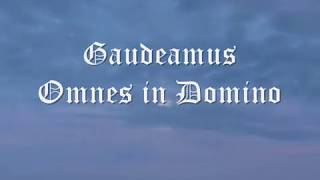 Canto gregoriano  Gaudeamus Omnes in Domino  Introit [upl. by Zacherie]