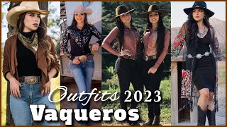 OUTFITS Con VAQUEROS TENDENCIAS 2024  OUTFITS MODERNOS MODA VAQUERA 2024 [upl. by Glendon765]