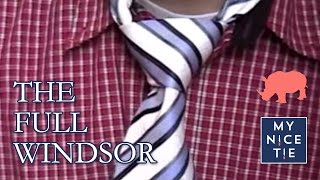 How to Tie a Tie FULL WINDSOR slowbeginner  How to Tie a Full Windsor Knot stepbystep [upl. by Arak]