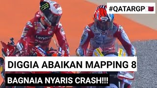 Bikin Bos Ducati KetarKetir Diggia Abaikan Mapping 8 Bagnaia Kagok di Race MotoGP Qatar 2023 [upl. by Vedi]