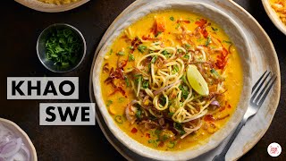 Khao Swe Recipe  Veg Burmese Khow Suey  How to make Coconut Milk  Chef Sanjyot Keer [upl. by Camm802]