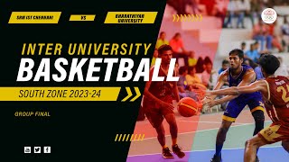 SRM UNIVERSITY VS BHARATHIAR UNIVERSITY SOUTH ZONE INTERUNIVERSITY BASKETBALL PREQUARTER FINAL [upl. by Lexine349]