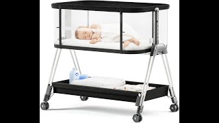 Assembling Fodoss Baby Bedside Bassinet Crib Portable Bed Co Sleeper Berceau Pour Bébé [upl. by Nixie]