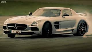 Petrol vs Electric Mercedes SLS AMG Battle  Top Gear Series 20 [upl. by Larissa]