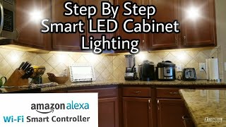 How To Install Smart LED Under Cabinet Lights TorchStar [upl. by Atilef]