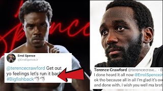 Errol Spence Calls Out Terence Crawford GET OUT YO FEELINGS RUN IT BACK [upl. by Saffren]