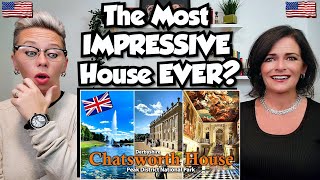 American Couple Reacts Chatsworth House Tour Englands Grand House amp Estate FIRST TIME REACTION [upl. by Euqcaj]