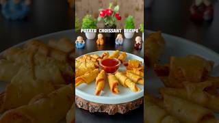 Trending Recipe of crunchy Potato Croissant shorts crunchy croissant potato recipe [upl. by Beaudoin710]