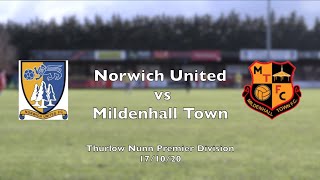 Norwich United 2  1 Mildenhall Town  Thurlow Nunn Premier Division  171020  HIGHLIGHTS [upl. by Ahsim]