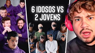 6 IDOSOS VS 2 JOVENS  React Aqueles Caras [upl. by Alrrats]