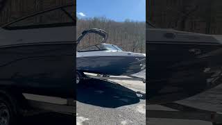 A Chilly Late March Demo Day on this 2024 Yamaha 195S in Slate Blue raystownlake yamahaboats [upl. by Ianej677]