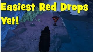 Ark  Ragarok  Solo Ice Cave Red Drop Farming w Thylacoleo [upl. by Ecilahc]