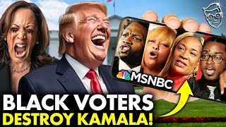 Black Voters Leave MSNBC in STUNNED Shock Im Voting TRUMP F Kamala’ Total PANIC [upl. by Aihsined]