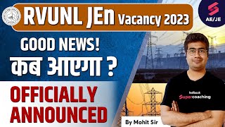 RVUNL JE Vacancy 2023  RSMSSB JEn Vacancy 2023  RVUNL JE Vacancy kab aayegaRVUNL Recruitment 2023 [upl. by Rhtaeh]