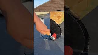 Just keep rolling installing EPDM corner flashing around the skylights 🤘🏻 rubber epdmroof roof [upl. by Yablon]