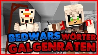 Ratet mit Galgenmännchen mit BEDWARS Wörtern Lumpi vs Minimichecker [upl. by Ytima]