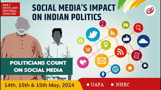 UAPA  NHRC  Social media impact on Indian politics  UPSC current affairs  dna upsc opsc wbcs [upl. by Anikes]