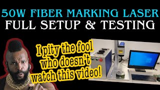 Fiber Laser 50w Cloudray Galvo Metal Marking Engraver 🔥 Unboxing Setup Testing  Unboxing Things [upl. by Goines]