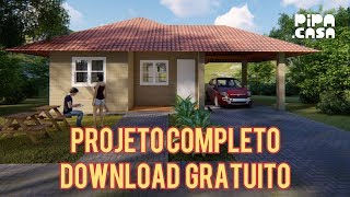 69M2 POR 33 MIL  CASA TIJOLO ECOLÃ“GICO  PROJETO COMPLETO GRATUITO [upl. by Pall]