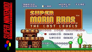 Longplay SNES  Super Mario AllStars  Super Mario Bros  The Lost Levels Mario HD 60FPS [upl. by Aynor642]