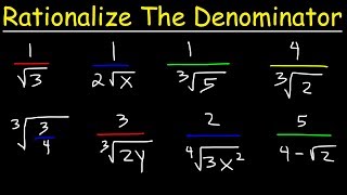 How to rationalize a denominator  Exponent expressions and equations  Algebra I  Khan Academy [upl. by Asante724]