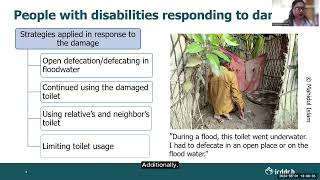 Impact of Climate Hazards On Sanitation And Hygiene Of Persons With Disabilities Bangladesh [upl. by Auqemahs]