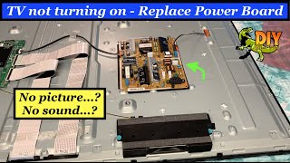 TV not turning on  How to replace Power Board [upl. by Adnesor]