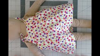 Tie Shoulder Sun Dress and Bloomers Sewing Tutorial [upl. by Ainitsirhc]