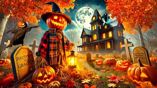 Autumn Village Halloween Ambience 🎃 Eerie Halloween Sounds👻 Haunted Halloween Background Music [upl. by Ybor984]