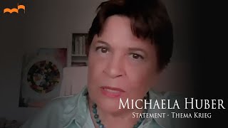 Michaela Huber Live  Statement Thema Krieg [upl. by Yerfoeg]