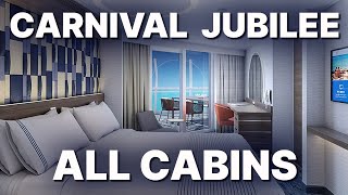 CARNIVAL JUBILEE  ALL CABINS ON BOARD  New Cruise Ship by Carnival Cruise Line [upl. by Ryan115]