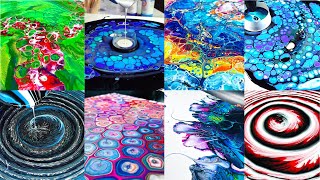 TOP 10 Awesome Acrylic Pouring Techniques  Satisfying Fluid Art  Acrylic Pouring Compilation 2023 [upl. by Ardnaek]