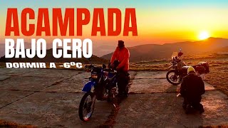 Acampada y ruta en moto en invierno [upl. by Eceinwahs]