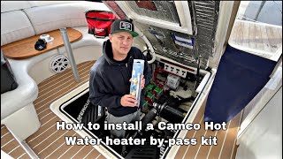 How to install a Camco Water Heater ByPass Kit For Easier Boat Winterization￼ [upl. by Lewis]