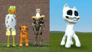 WHITE CARTOON CAT IS TERRIFYING  Garrys mod sandbox [upl. by Elisabeth85]