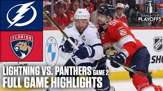 1st Round Tampa Bay Lightning vs Florida Panthers Game 2  Full Game Highlights [upl. by Laertnom]