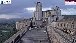 Assisi Live Webcam Basilica di San Francesco [upl. by Plafker341]