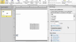 Publisher 2010 Tutorial The Step By Step Mail Merge Wizard Microsoft Training Lesson 102 [upl. by Nikita]